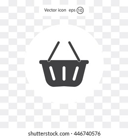 Vector shopping basket icon