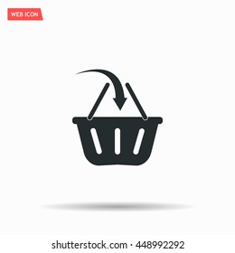 Vector shopping basket icon