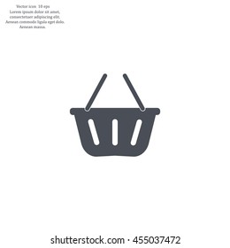 Vector shopping basket icon