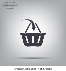 Vector shopping basket icon