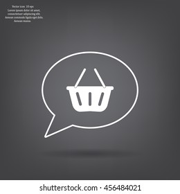 Vector shopping basket icon