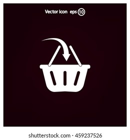 Vector shopping basket icon