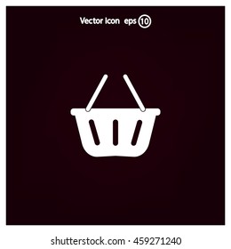 Vector shopping basket icon