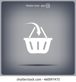 Vector shopping basket icon
