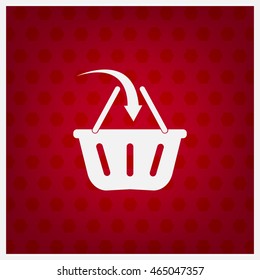 Vector shopping basket icon