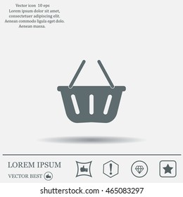 Vector shopping basket icon