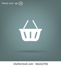 Vector shopping basket icon
