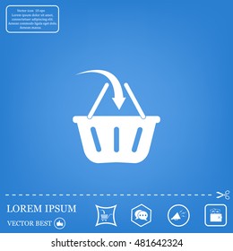 Vector shopping basket icon