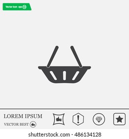 Vector shopping basket icon