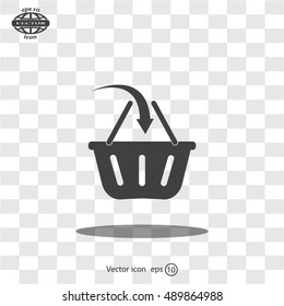 Vector shopping basket icon