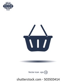 Vector shopping basket icon
