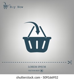 Vector shopping basket icon