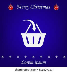 Vector shopping basket icon