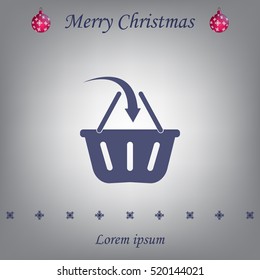 Vector shopping basket icon