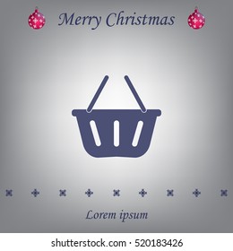 Vector shopping basket icon