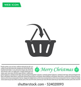 Vector shopping basket icon