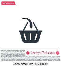 Vector shopping basket icon