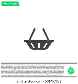 Vector shopping basket icon