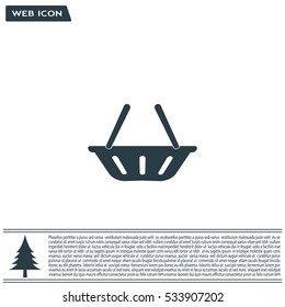 Vector shopping basket icon