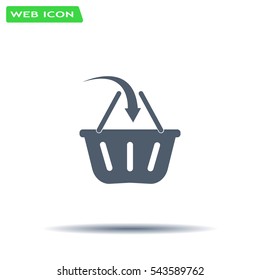 Vector shopping basket icon