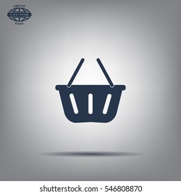 Vector shopping basket icon