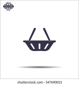 Vector shopping basket icon