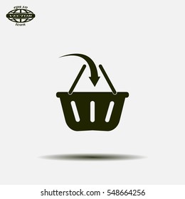 Vector shopping basket icon