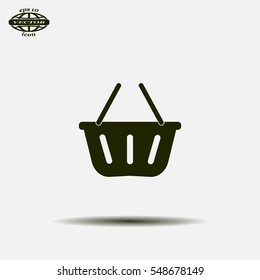 Vector shopping basket icon