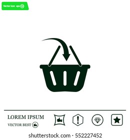 Vector shopping basket icon