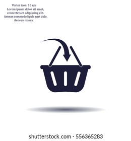 Vector shopping basket icon