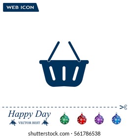 Vector shopping basket icon