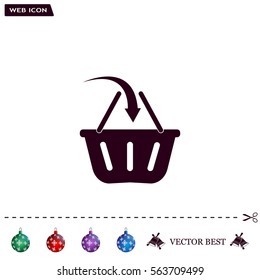 Vector shopping basket icon