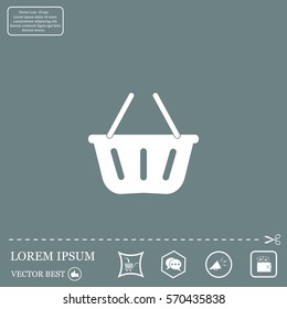 Vector shopping basket icon