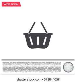 Vector shopping basket icon