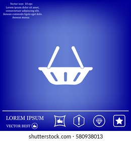 Vector shopping basket icon