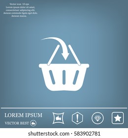 Vector shopping basket icon