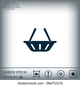 Vector shopping basket icon