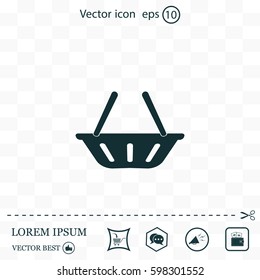 Vector shopping basket icon