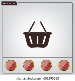 Vector shopping basket icon