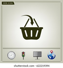Vector shopping basket icon