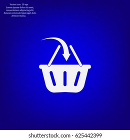 Vector shopping basket icon