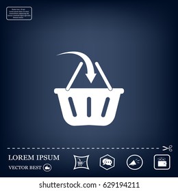 Vector shopping basket icon