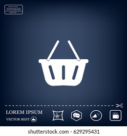 Vector shopping basket icon