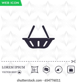 Vector shopping basket icon
