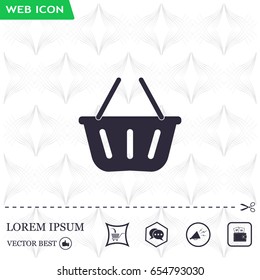 Vector shopping basket icon