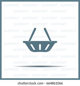 Vector shopping basket icon