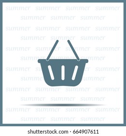 Vector shopping basket icon