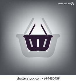 Vector shopping basket icon