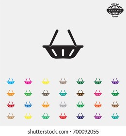 Vector shopping basket icon