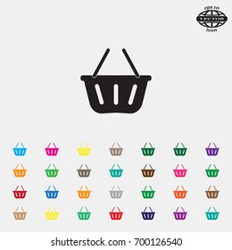 Vector shopping basket icon